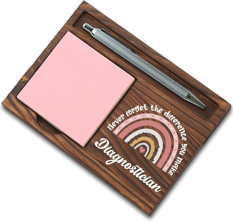 SunyJone Diagnostician Gifts, Thank You Appreciation Gifts for Diagnostician Week Graduation Birthday Christmas Office Desk Self-Stick Note Pad Holders SBB41 - Image 1